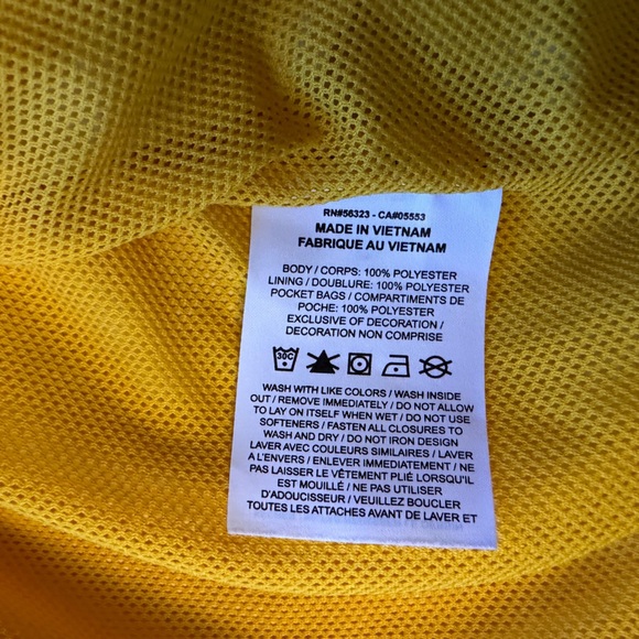 Nike Sports Daisy Woven Yellow Floral Houndstooth windbreaker Jacket Sz-L. DD5 - Picture 13 of 16